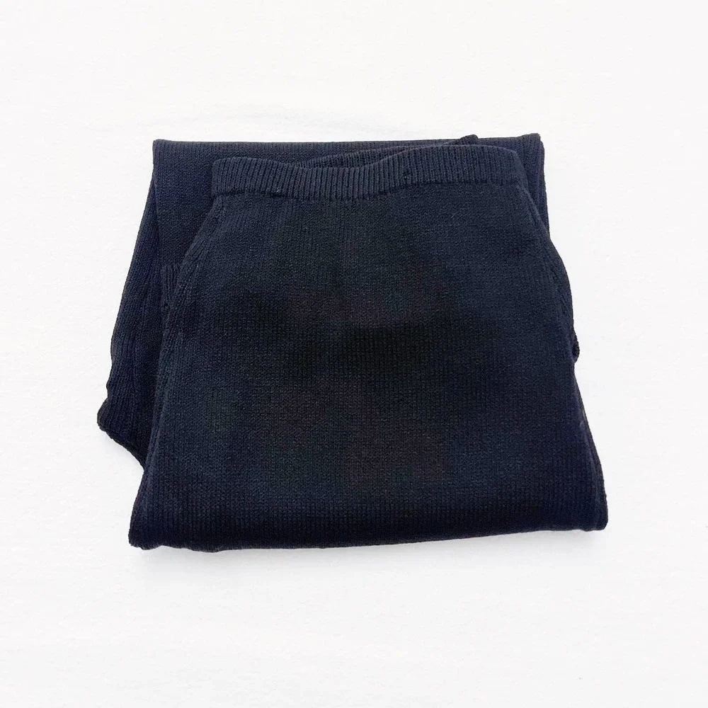 VTG St. John Marie Black Knit Pants SZ8 MINT USA